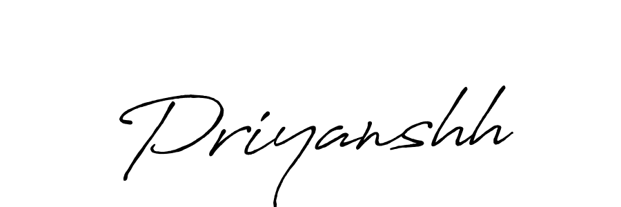Similarly Antro_Vectra_Bolder is the best handwritten signature design. Signature creator online .You can use it as an online autograph creator for name Priyanshh. Priyanshh signature style 7 images and pictures png