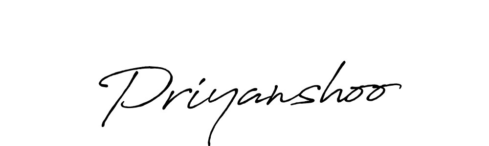 Also we have Priyanshoo name is the best signature style. Create professional handwritten signature collection using Antro_Vectra_Bolder autograph style. Priyanshoo signature style 7 images and pictures png