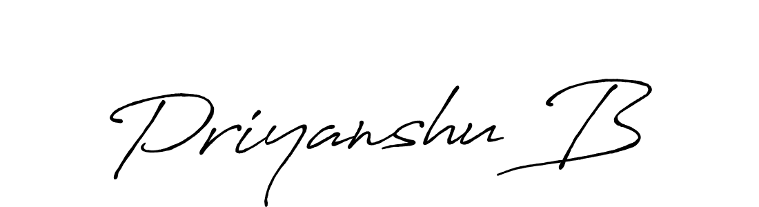 You can use this online signature creator to create a handwritten signature for the name Priyanshu B. This is the best online autograph maker. Priyanshu B signature style 7 images and pictures png