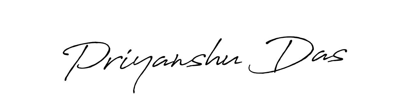 How to make Priyanshu Das name signature. Use Antro_Vectra_Bolder style for creating short signs online. This is the latest handwritten sign. Priyanshu Das signature style 7 images and pictures png