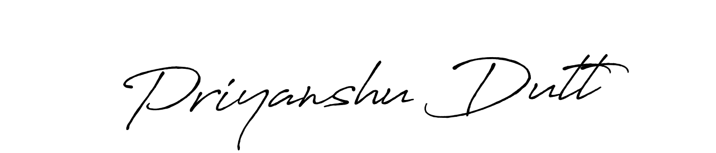 Make a short Priyanshu Dutt signature style. Manage your documents anywhere anytime using Antro_Vectra_Bolder. Create and add eSignatures, submit forms, share and send files easily. Priyanshu Dutt signature style 7 images and pictures png