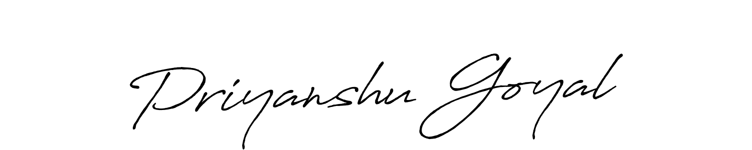 Design your own signature with our free online signature maker. With this signature software, you can create a handwritten (Antro_Vectra_Bolder) signature for name Priyanshu Goyal. Priyanshu Goyal signature style 7 images and pictures png