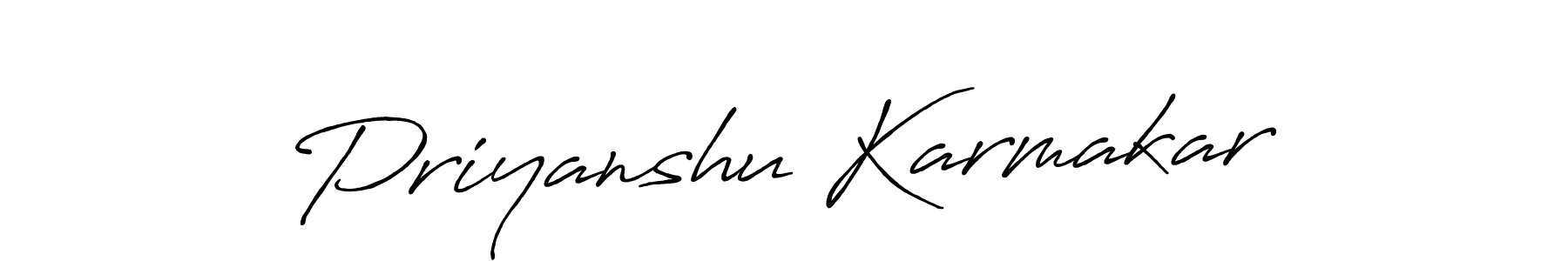 Make a beautiful signature design for name Priyanshu Karmakar. Use this online signature maker to create a handwritten signature for free. Priyanshu Karmakar signature style 7 images and pictures png