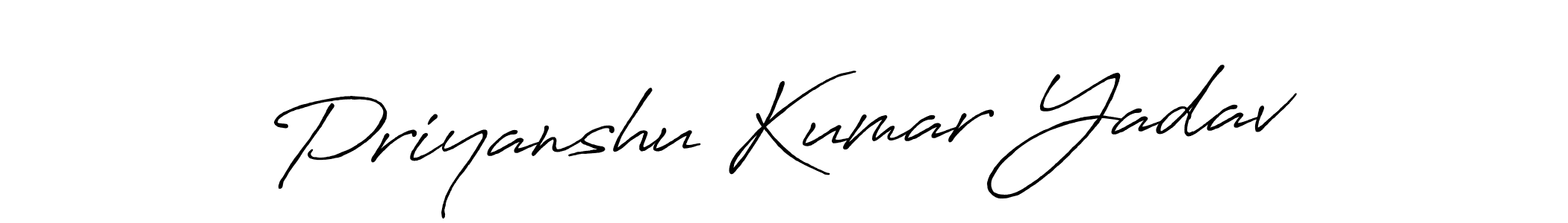 Priyanshu Kumar Yadav stylish signature style. Best Handwritten Sign (Antro_Vectra_Bolder) for my name. Handwritten Signature Collection Ideas for my name Priyanshu Kumar Yadav. Priyanshu Kumar Yadav signature style 7 images and pictures png