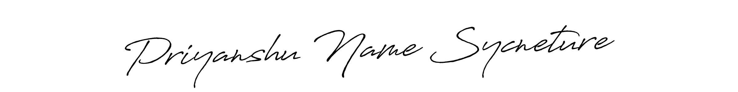 Use a signature maker to create a handwritten signature online. With this signature software, you can design (Antro_Vectra_Bolder) your own signature for name Priyanshu Name Sycneture. Priyanshu Name Sycneture signature style 7 images and pictures png