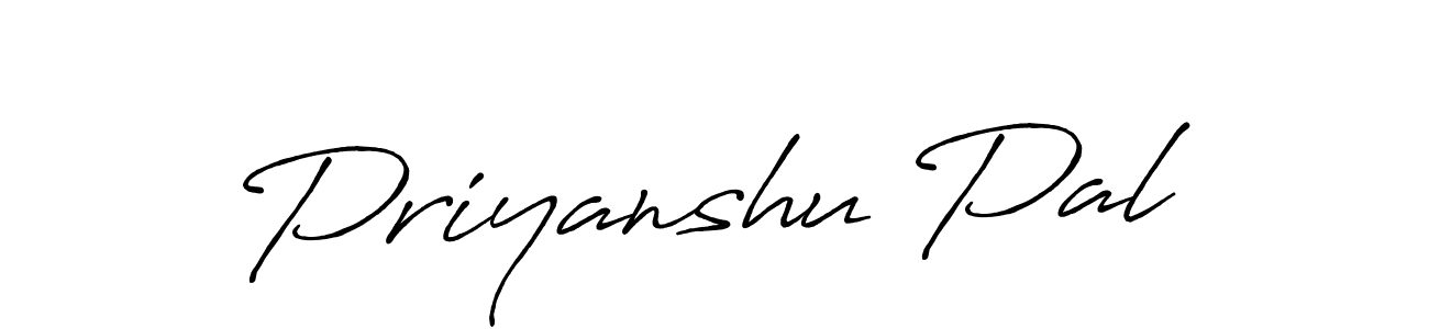 Design your own signature with our free online signature maker. With this signature software, you can create a handwritten (Antro_Vectra_Bolder) signature for name Priyanshu Pal. Priyanshu Pal signature style 7 images and pictures png