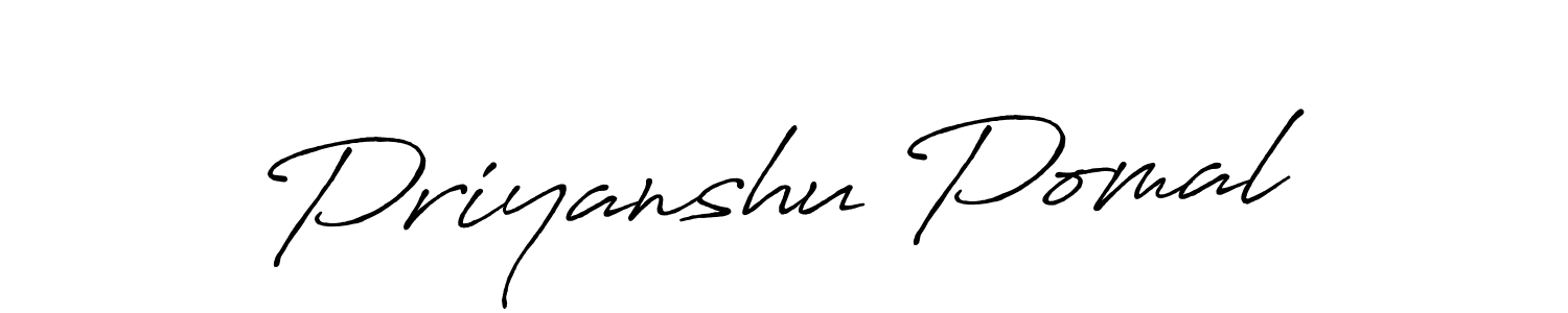 Make a beautiful signature design for name Priyanshu Pomal. Use this online signature maker to create a handwritten signature for free. Priyanshu Pomal signature style 7 images and pictures png