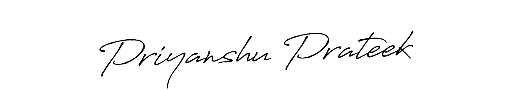 Design your own signature with our free online signature maker. With this signature software, you can create a handwritten (Antro_Vectra_Bolder) signature for name Priyanshu Prateek. Priyanshu Prateek signature style 7 images and pictures png