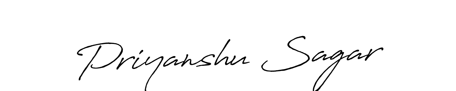 It looks lik you need a new signature style for name Priyanshu Sagar. Design unique handwritten (Antro_Vectra_Bolder) signature with our free signature maker in just a few clicks. Priyanshu Sagar signature style 7 images and pictures png