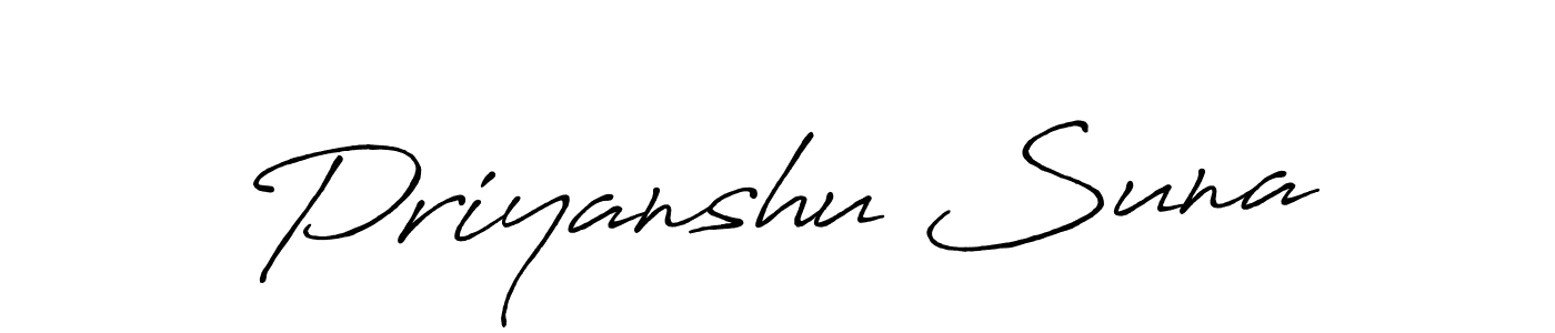 Also You can easily find your signature by using the search form. We will create Priyanshu Suna name handwritten signature images for you free of cost using Antro_Vectra_Bolder sign style. Priyanshu Suna signature style 7 images and pictures png