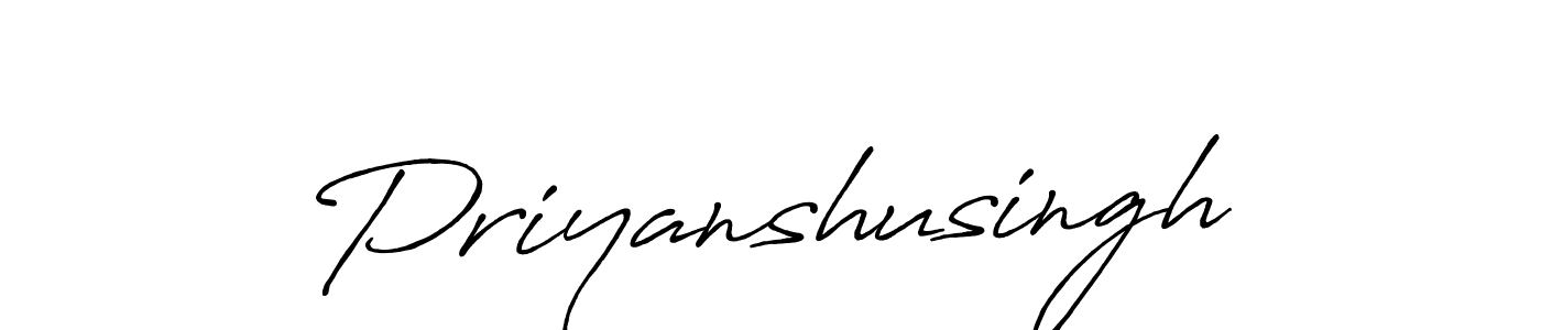 It looks lik you need a new signature style for name Priyanshusingh. Design unique handwritten (Antro_Vectra_Bolder) signature with our free signature maker in just a few clicks. Priyanshusingh signature style 7 images and pictures png