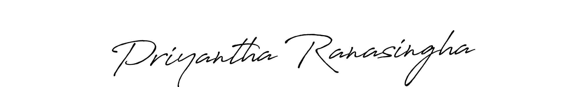 Use a signature maker to create a handwritten signature online. With this signature software, you can design (Antro_Vectra_Bolder) your own signature for name Priyantha Ranasingha. Priyantha Ranasingha signature style 7 images and pictures png