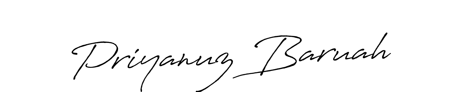 How to Draw Priyanuz Baruah signature style? Antro_Vectra_Bolder is a latest design signature styles for name Priyanuz Baruah. Priyanuz Baruah signature style 7 images and pictures png