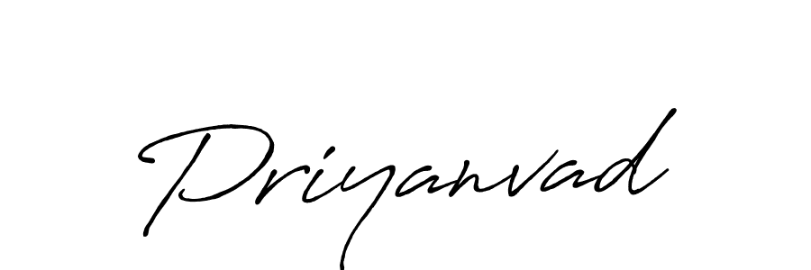 It looks lik you need a new signature style for name Priyanvad. Design unique handwritten (Antro_Vectra_Bolder) signature with our free signature maker in just a few clicks. Priyanvad signature style 7 images and pictures png