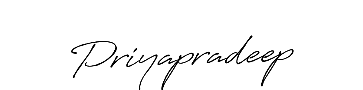 How to make Priyapradeep name signature. Use Antro_Vectra_Bolder style for creating short signs online. This is the latest handwritten sign. Priyapradeep signature style 7 images and pictures png