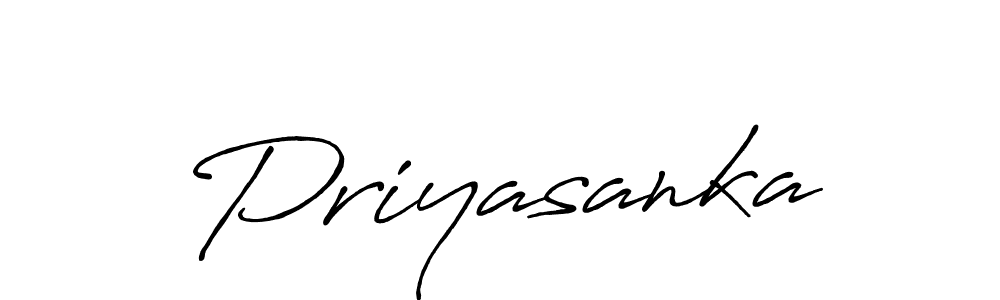 Design your own signature with our free online signature maker. With this signature software, you can create a handwritten (Antro_Vectra_Bolder) signature for name Priyasanka. Priyasanka signature style 7 images and pictures png