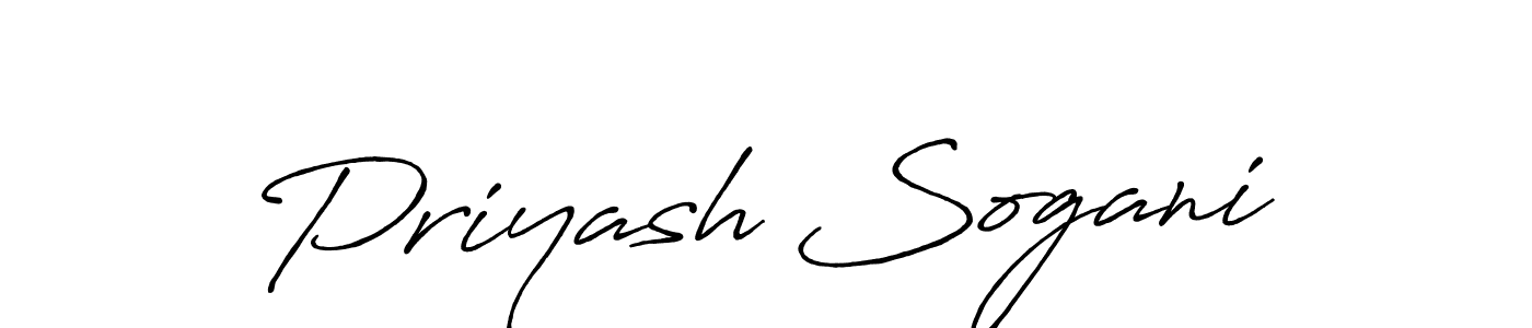 Make a beautiful signature design for name Priyash Sogani. Use this online signature maker to create a handwritten signature for free. Priyash Sogani signature style 7 images and pictures png