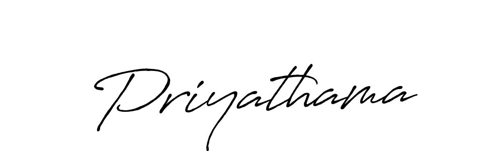 Make a beautiful signature design for name Priyathama. With this signature (Antro_Vectra_Bolder) style, you can create a handwritten signature for free. Priyathama signature style 7 images and pictures png