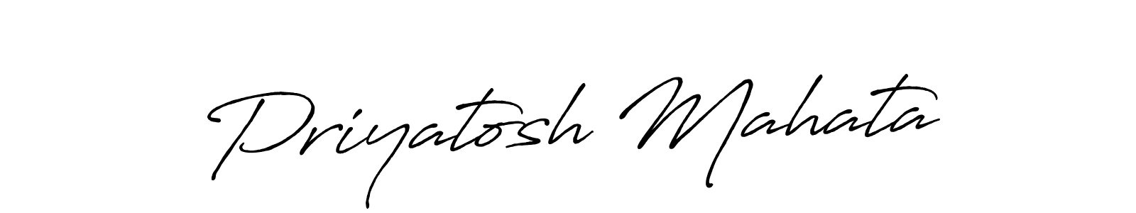 Also we have Priyatosh Mahata name is the best signature style. Create professional handwritten signature collection using Antro_Vectra_Bolder autograph style. Priyatosh Mahata signature style 7 images and pictures png