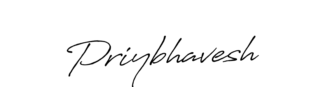 Create a beautiful signature design for name Priybhavesh. With this signature (Antro_Vectra_Bolder) fonts, you can make a handwritten signature for free. Priybhavesh signature style 7 images and pictures png