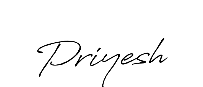 Also we have Priyesh name is the best signature style. Create professional handwritten signature collection using Antro_Vectra_Bolder autograph style. Priyesh signature style 7 images and pictures png