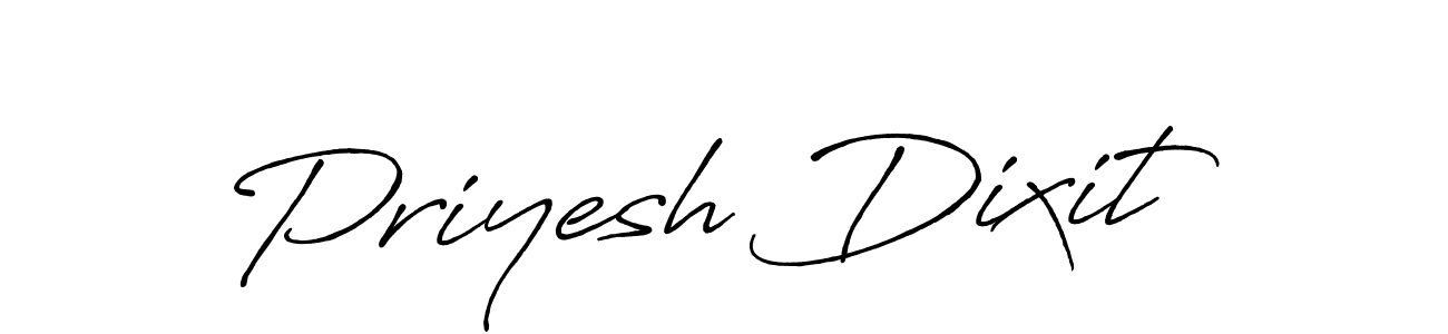 Also You can easily find your signature by using the search form. We will create Priyesh Dixit name handwritten signature images for you free of cost using Antro_Vectra_Bolder sign style. Priyesh Dixit signature style 7 images and pictures png