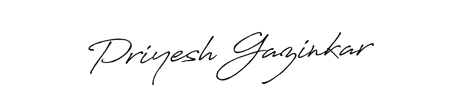 How to Draw Priyesh Gazinkar signature style? Antro_Vectra_Bolder is a latest design signature styles for name Priyesh Gazinkar. Priyesh Gazinkar signature style 7 images and pictures png