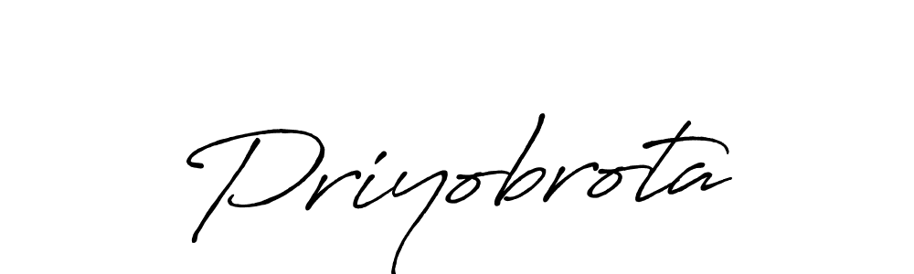 It looks lik you need a new signature style for name Priyobrota. Design unique handwritten (Antro_Vectra_Bolder) signature with our free signature maker in just a few clicks. Priyobrota signature style 7 images and pictures png