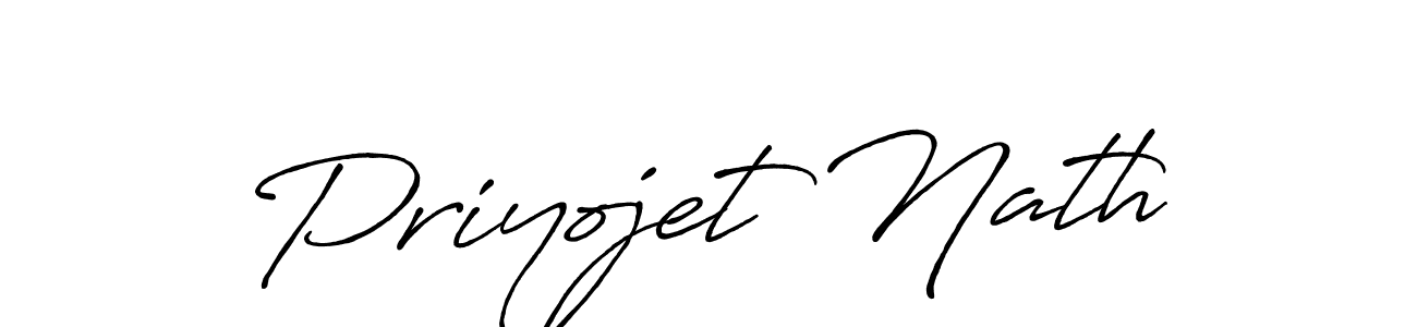 Design your own signature with our free online signature maker. With this signature software, you can create a handwritten (Antro_Vectra_Bolder) signature for name Priyojet Nath. Priyojet Nath signature style 7 images and pictures png