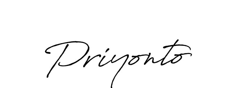 Also You can easily find your signature by using the search form. We will create Priyonto name handwritten signature images for you free of cost using Antro_Vectra_Bolder sign style. Priyonto signature style 7 images and pictures png