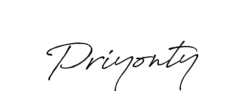 Also we have Priyonty name is the best signature style. Create professional handwritten signature collection using Antro_Vectra_Bolder autograph style. Priyonty signature style 7 images and pictures png