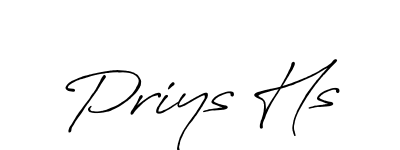 Similarly Antro_Vectra_Bolder is the best handwritten signature design. Signature creator online .You can use it as an online autograph creator for name Priys Hs. Priys Hs signature style 7 images and pictures png