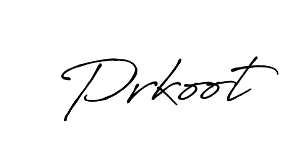 Make a beautiful signature design for name Prkoot. With this signature (Antro_Vectra_Bolder) style, you can create a handwritten signature for free. Prkoot signature style 7 images and pictures png