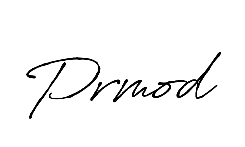 Design your own signature with our free online signature maker. With this signature software, you can create a handwritten (Antro_Vectra_Bolder) signature for name Prmod. Prmod signature style 7 images and pictures png