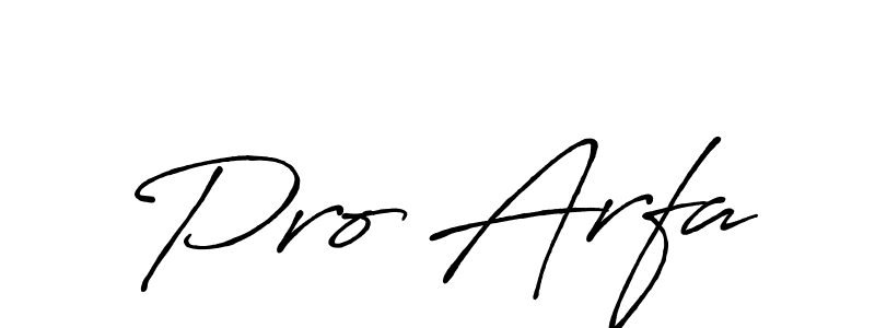 You can use this online signature creator to create a handwritten signature for the name Pro Arfa. This is the best online autograph maker. Pro Arfa signature style 7 images and pictures png