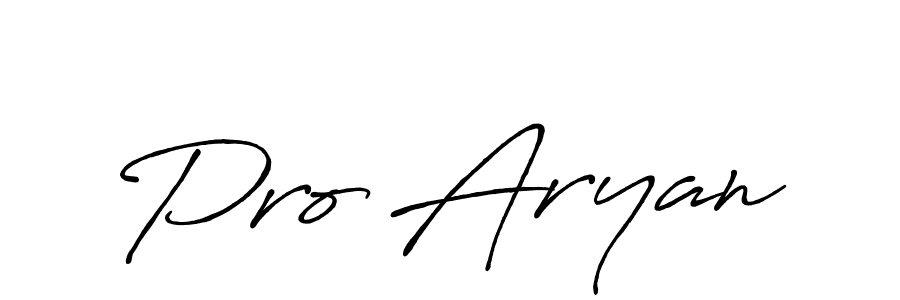 Use a signature maker to create a handwritten signature online. With this signature software, you can design (Antro_Vectra_Bolder) your own signature for name Pro Aryan. Pro Aryan signature style 7 images and pictures png