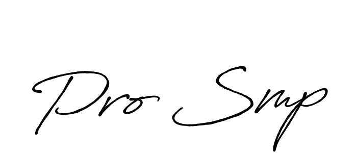 Create a beautiful signature design for name Pro Smp. With this signature (Antro_Vectra_Bolder) fonts, you can make a handwritten signature for free. Pro Smp signature style 7 images and pictures png