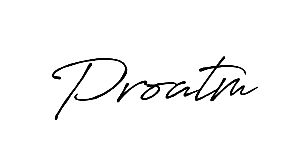 Create a beautiful signature design for name Proatm. With this signature (Antro_Vectra_Bolder) fonts, you can make a handwritten signature for free. Proatm signature style 7 images and pictures png