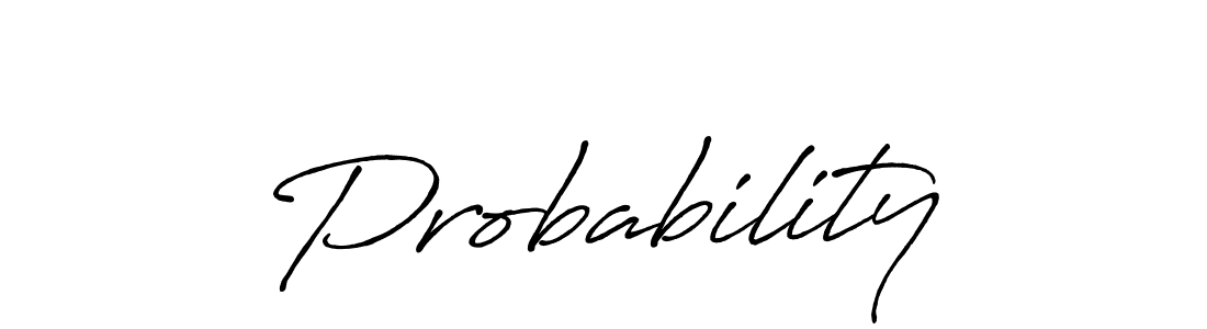 Create a beautiful signature design for name Probability. With this signature (Antro_Vectra_Bolder) fonts, you can make a handwritten signature for free. Probability signature style 7 images and pictures png
