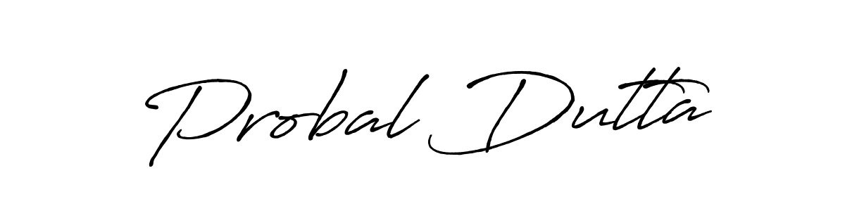 The best way (Antro_Vectra_Bolder) to make a short signature is to pick only two or three words in your name. The name Probal Dutta include a total of six letters. For converting this name. Probal Dutta signature style 7 images and pictures png