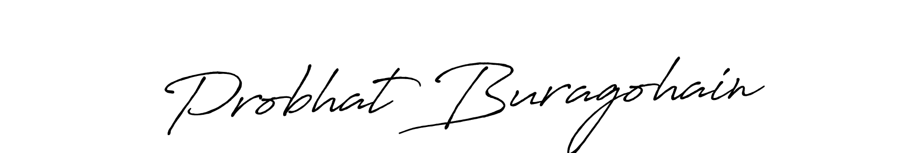 Also we have Probhat Buragohain name is the best signature style. Create professional handwritten signature collection using Antro_Vectra_Bolder autograph style. Probhat Buragohain signature style 7 images and pictures png