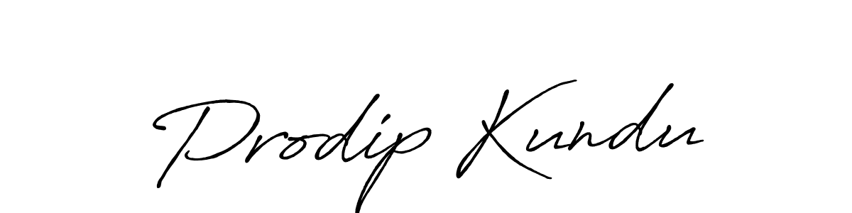 Design your own signature with our free online signature maker. With this signature software, you can create a handwritten (Antro_Vectra_Bolder) signature for name Prodip Kundu. Prodip Kundu signature style 7 images and pictures png