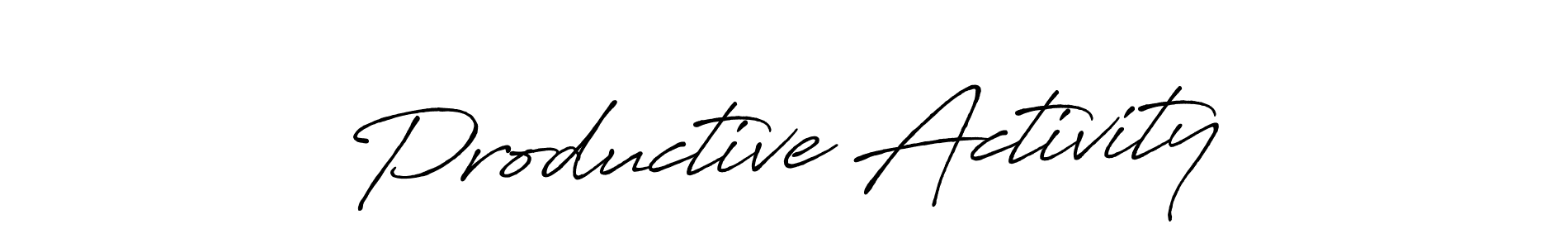 Productive Activity stylish signature style. Best Handwritten Sign (Antro_Vectra_Bolder) for my name. Handwritten Signature Collection Ideas for my name Productive Activity. Productive Activity signature style 7 images and pictures png