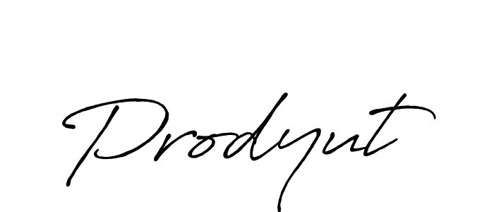 Make a beautiful signature design for name Prodyut. With this signature (Antro_Vectra_Bolder) style, you can create a handwritten signature for free. Prodyut signature style 7 images and pictures png