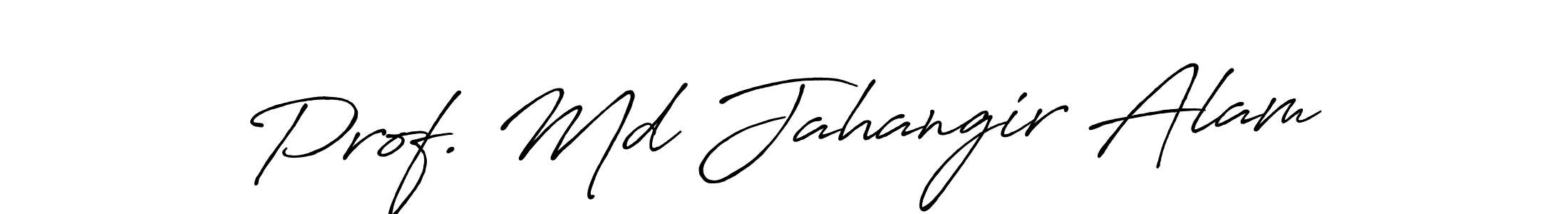 Make a beautiful signature design for name Prof. Md Jahangir Alam. With this signature (Antro_Vectra_Bolder) style, you can create a handwritten signature for free. Prof. Md Jahangir Alam signature style 7 images and pictures png