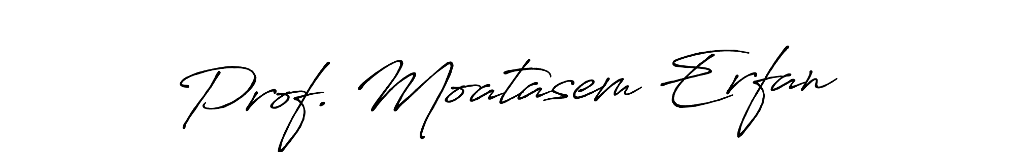 Antro_Vectra_Bolder is a professional signature style that is perfect for those who want to add a touch of class to their signature. It is also a great choice for those who want to make their signature more unique. Get Prof. Moatasem Erfan name to fancy signature for free. Prof. Moatasem Erfan signature style 7 images and pictures png