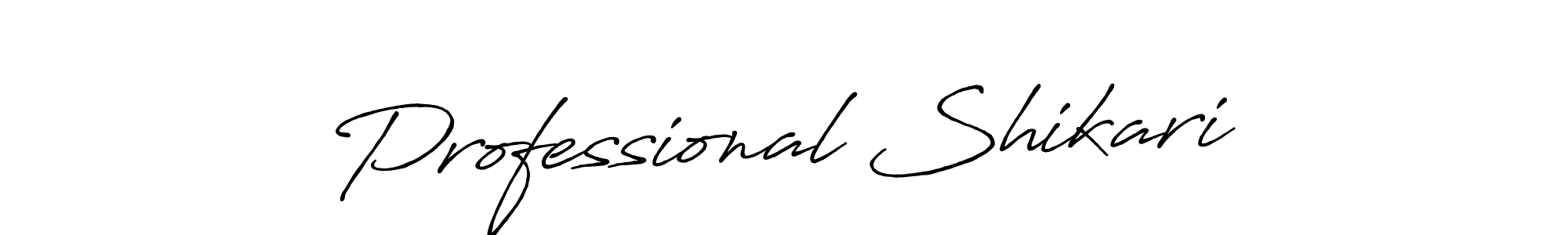 Design your own signature with our free online signature maker. With this signature software, you can create a handwritten (Antro_Vectra_Bolder) signature for name Professional Shikari. Professional Shikari signature style 7 images and pictures png