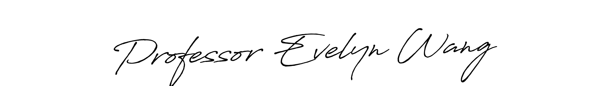 Similarly Antro_Vectra_Bolder is the best handwritten signature design. Signature creator online .You can use it as an online autograph creator for name Professor Evelyn Wang. Professor Evelyn Wang signature style 7 images and pictures png