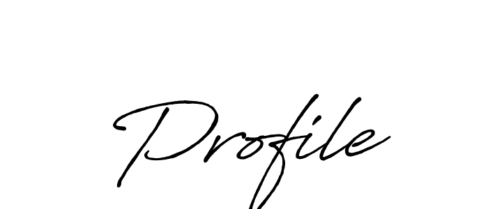 Use a signature maker to create a handwritten signature online. With this signature software, you can design (Antro_Vectra_Bolder) your own signature for name Profile. Profile signature style 7 images and pictures png