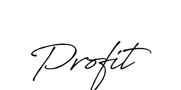 Create a beautiful signature design for name Profit. With this signature (Antro_Vectra_Bolder) fonts, you can make a handwritten signature for free. Profit signature style 7 images and pictures png